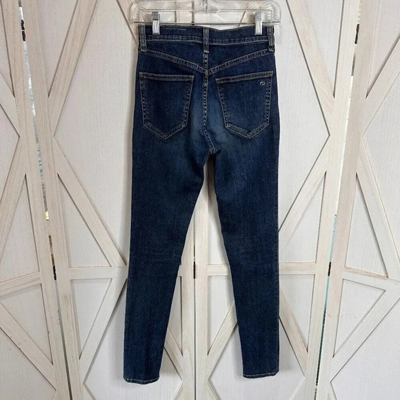 rag & bone / JEAN High Rise Skinny Jeans in Worn - Picture 3 of 9